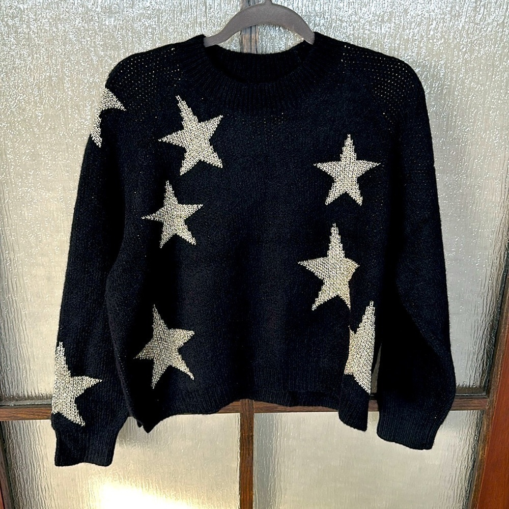 ALLSAINTS Star Wool & Alpaca-Blend Jumper sweater oversized XS fits to Small - Picture 4 of 9